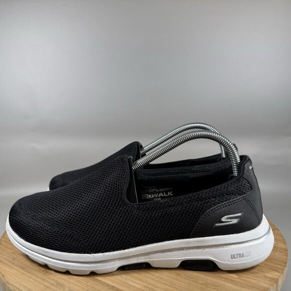 S Skechers Womens Go Walk 5 15901W Black Running Shoes‎ Sneakers Size 9 - Picture 3 of 8